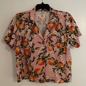 Marine Layer cropped button down